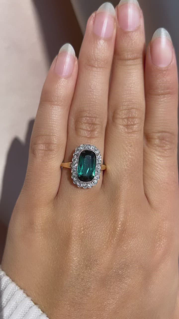 diamond in two-tone setting