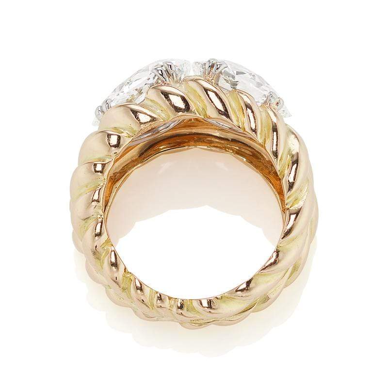 Vintage Chaumet Paris Pear Cut Diamond Ring