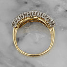 Cluster Three Stone Ring