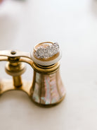 Cluster Three Stone Ring