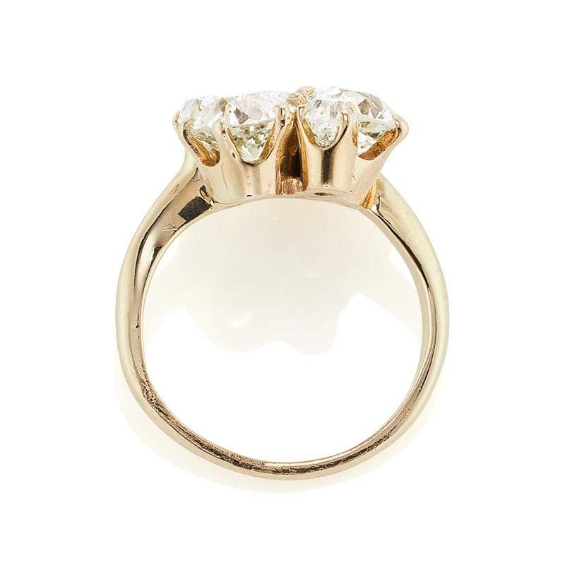 Cluster Three Stone Ring Ring