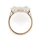 Unique Diamond & Red Enamel Engagement Ring