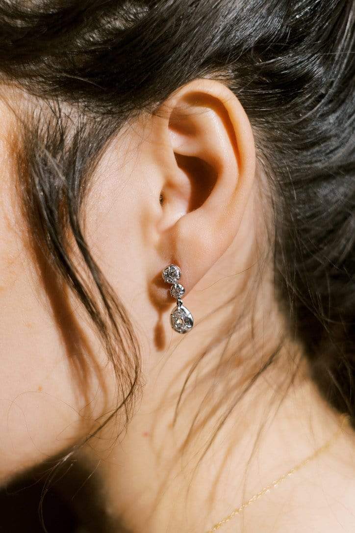 Collet Drop Earrings