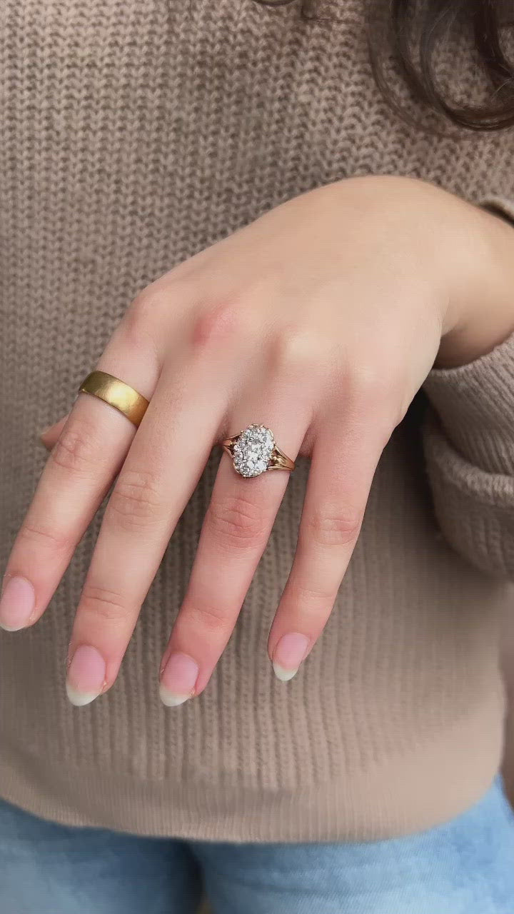 diamond in yellow gold setting