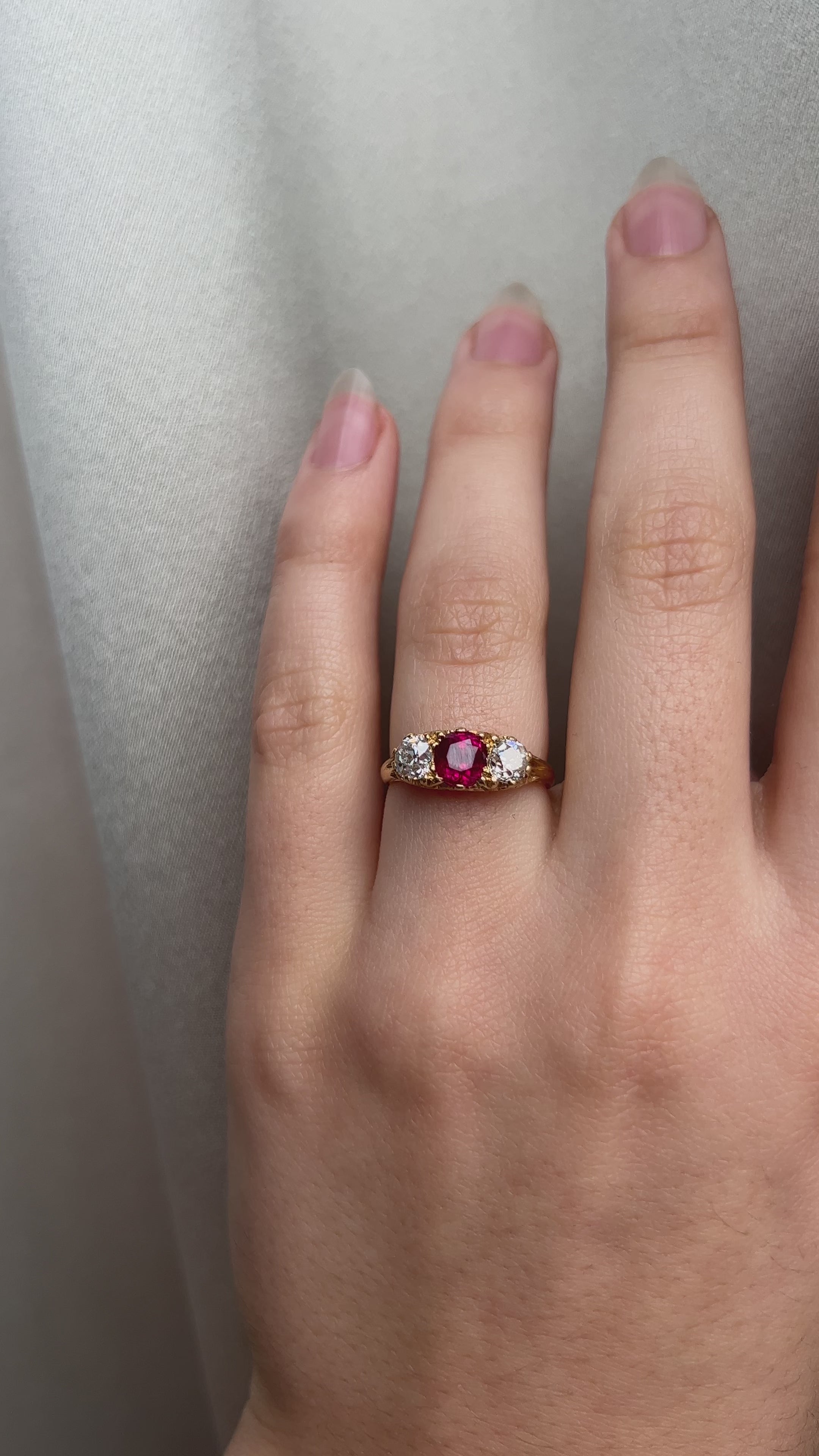 diamond in yellow gold setting