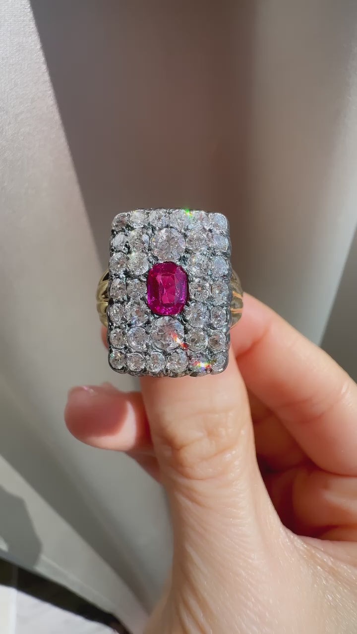 diamond in two-tone setting