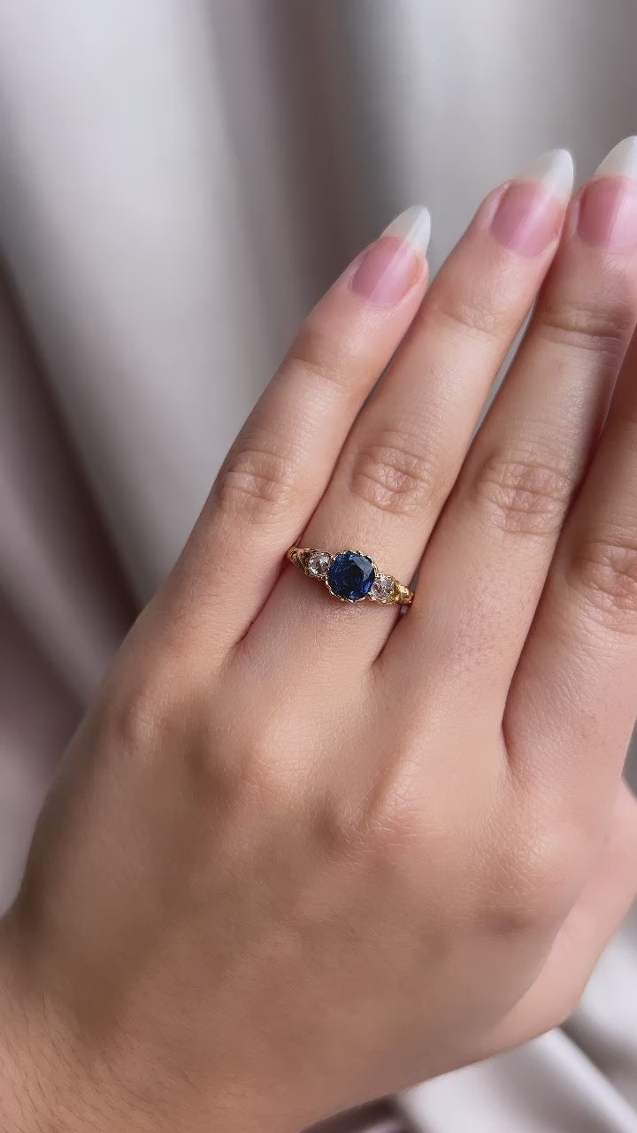 diamond in yellow gold setting