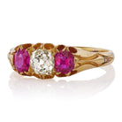 Authentic Vintage Diamond & Ruby Ring 