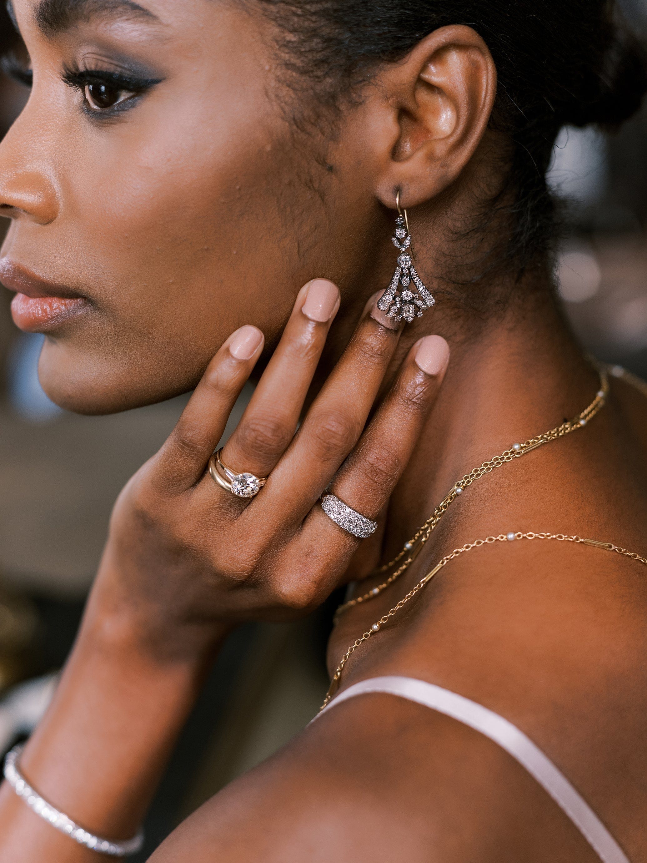 Diamond Drop Earrings diamond