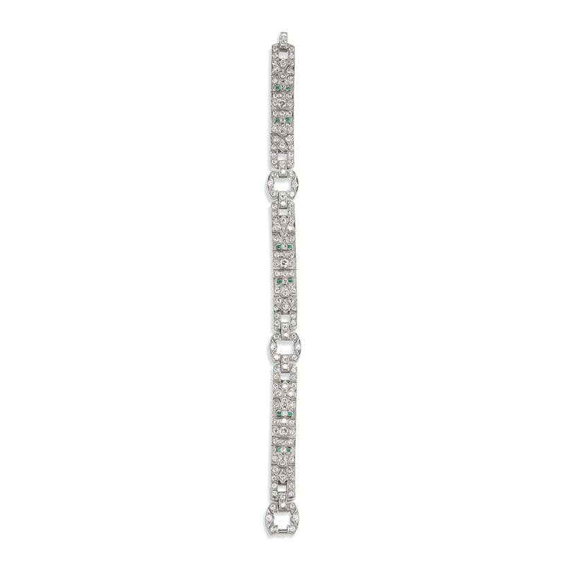 Diamond + Emerald Bracelet Bracelet