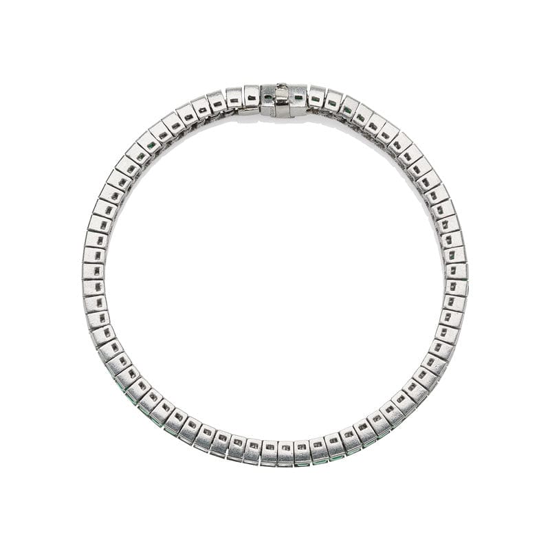 Diamond + Emerald Tennis Bracelet