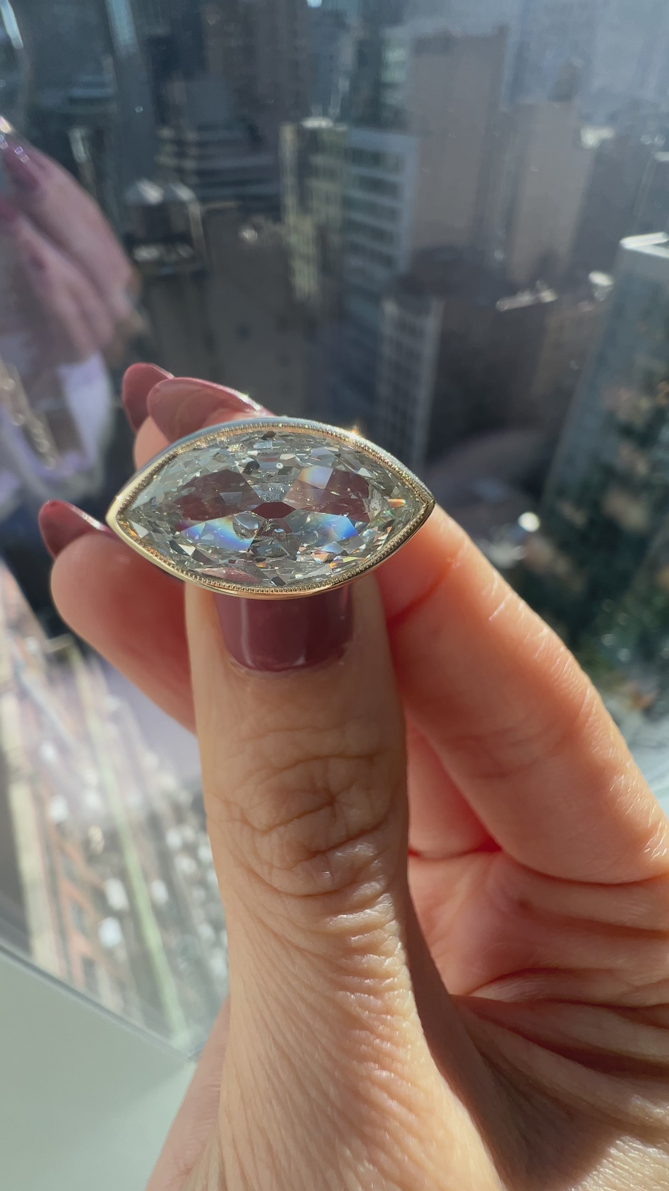 j-k-l color, vvs clarity diamond in yellow gold setting