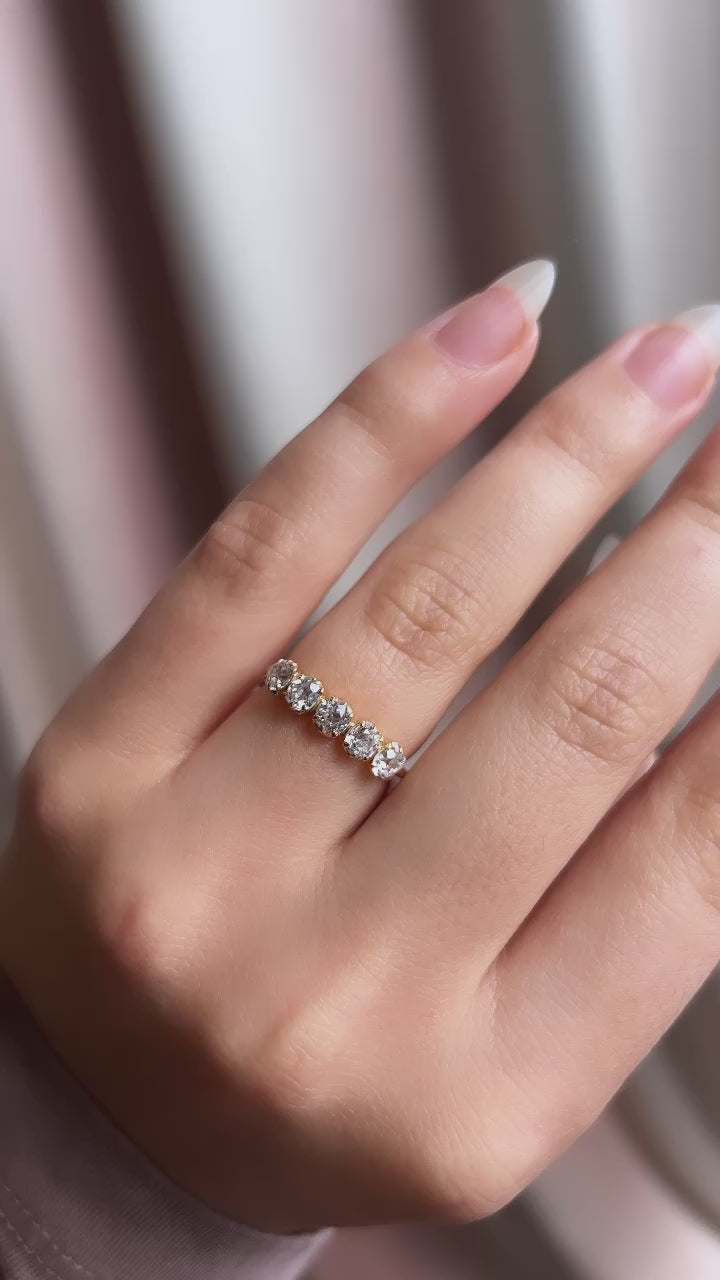 in yellow gold setting