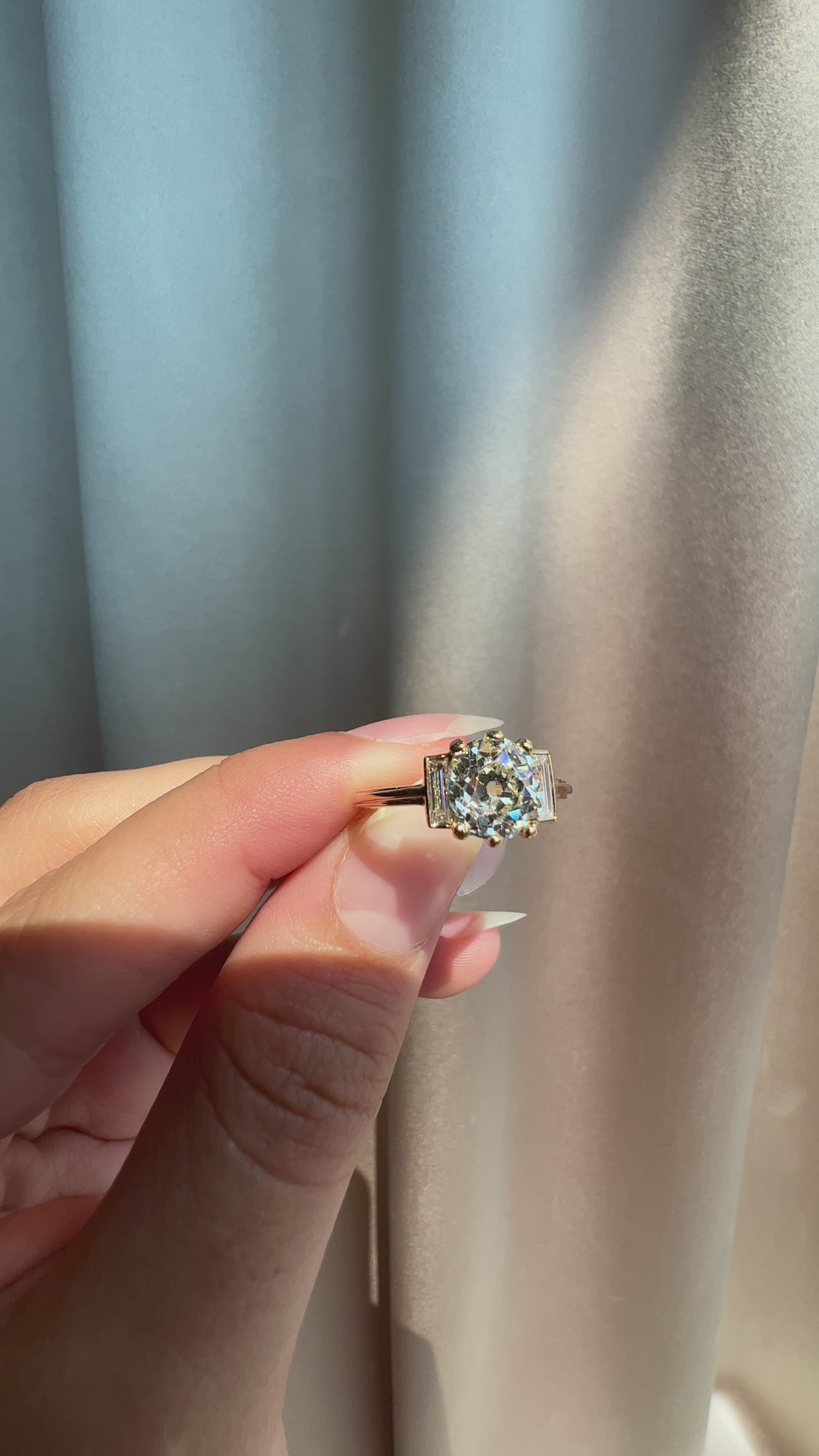 Old Mine cut diamond 