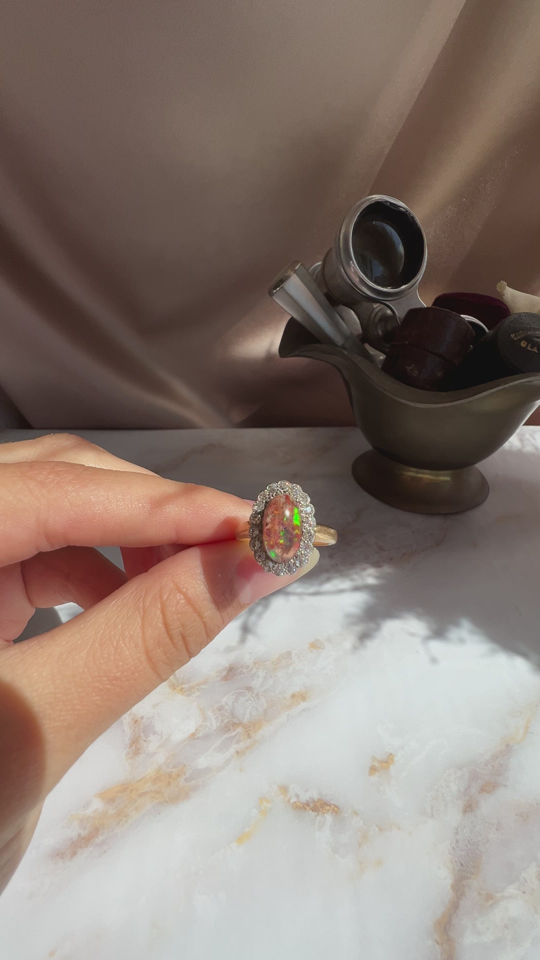 diamond in two-tone setting