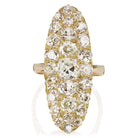 Oval Cluster Diamond Cocktail Ring Circa 1910 | Victor Barbone