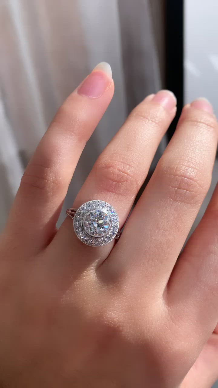 g-h-i color, si-i clarity diamond uncategorized in platinum setting