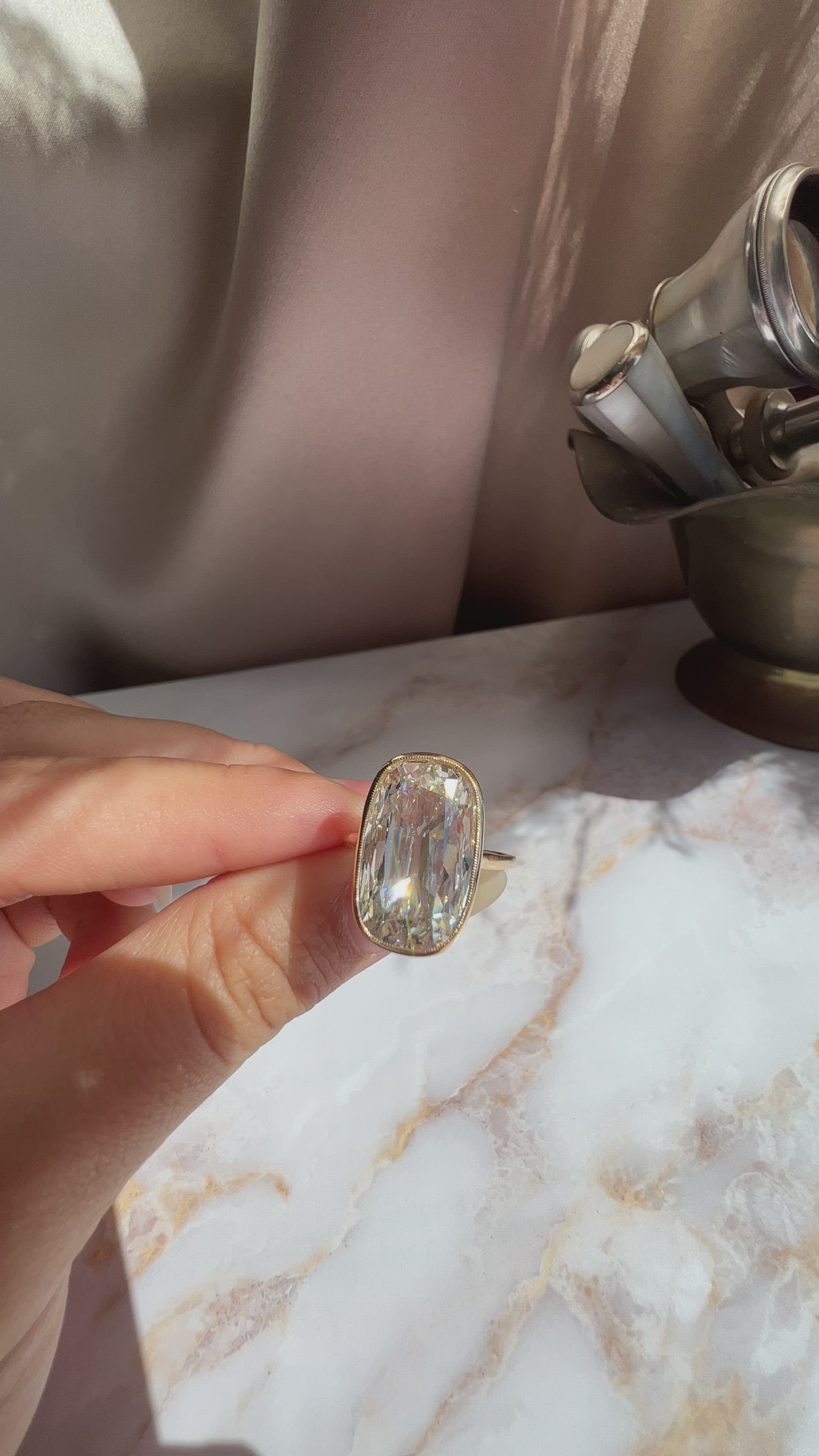 Old Mine cut diamond 