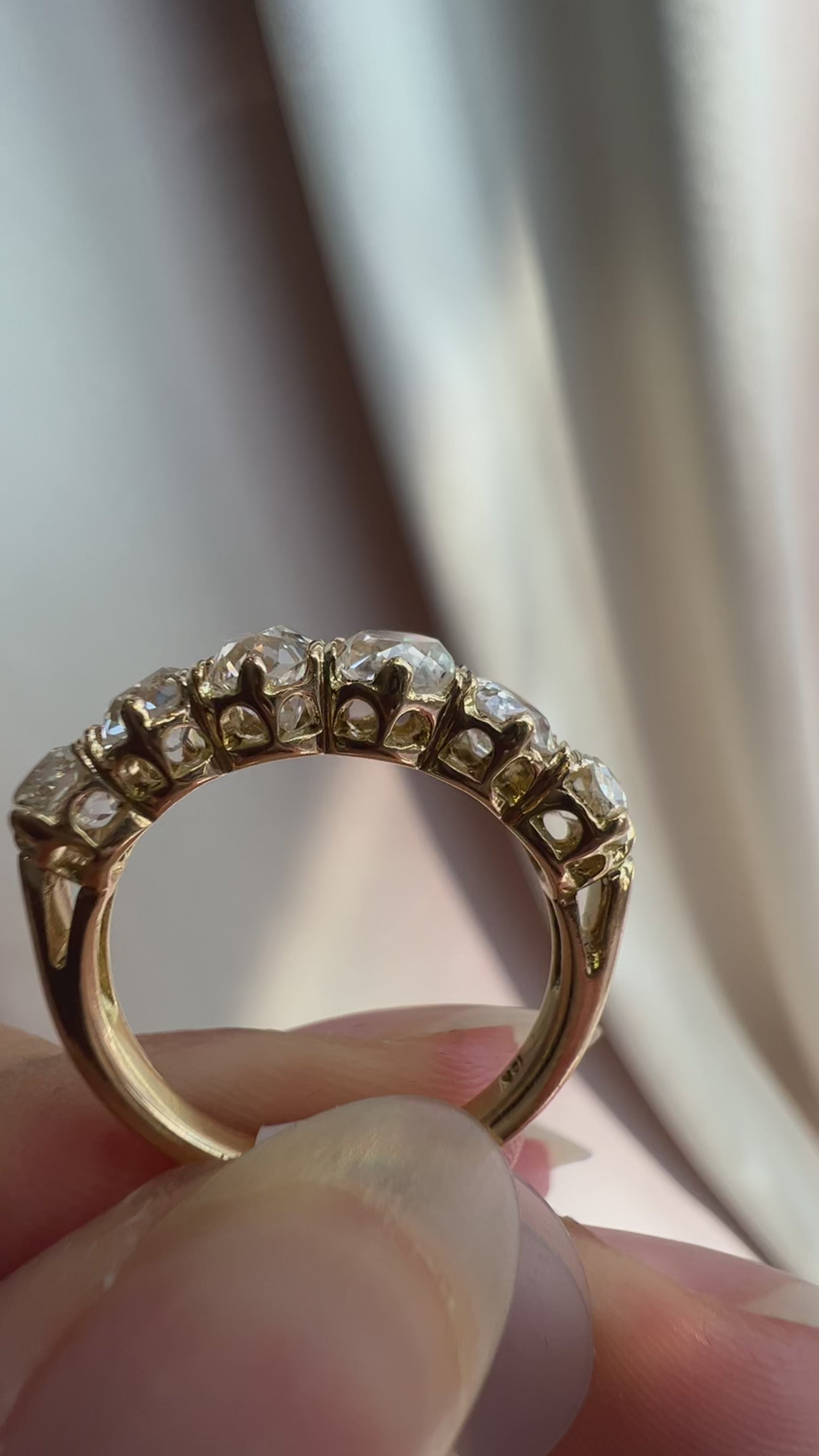  videos and images of vintage -Old Mine cut diamond 