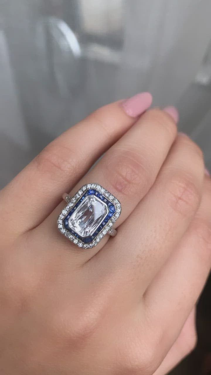 g-h-i color, si-i clarity diamond in platinum setting