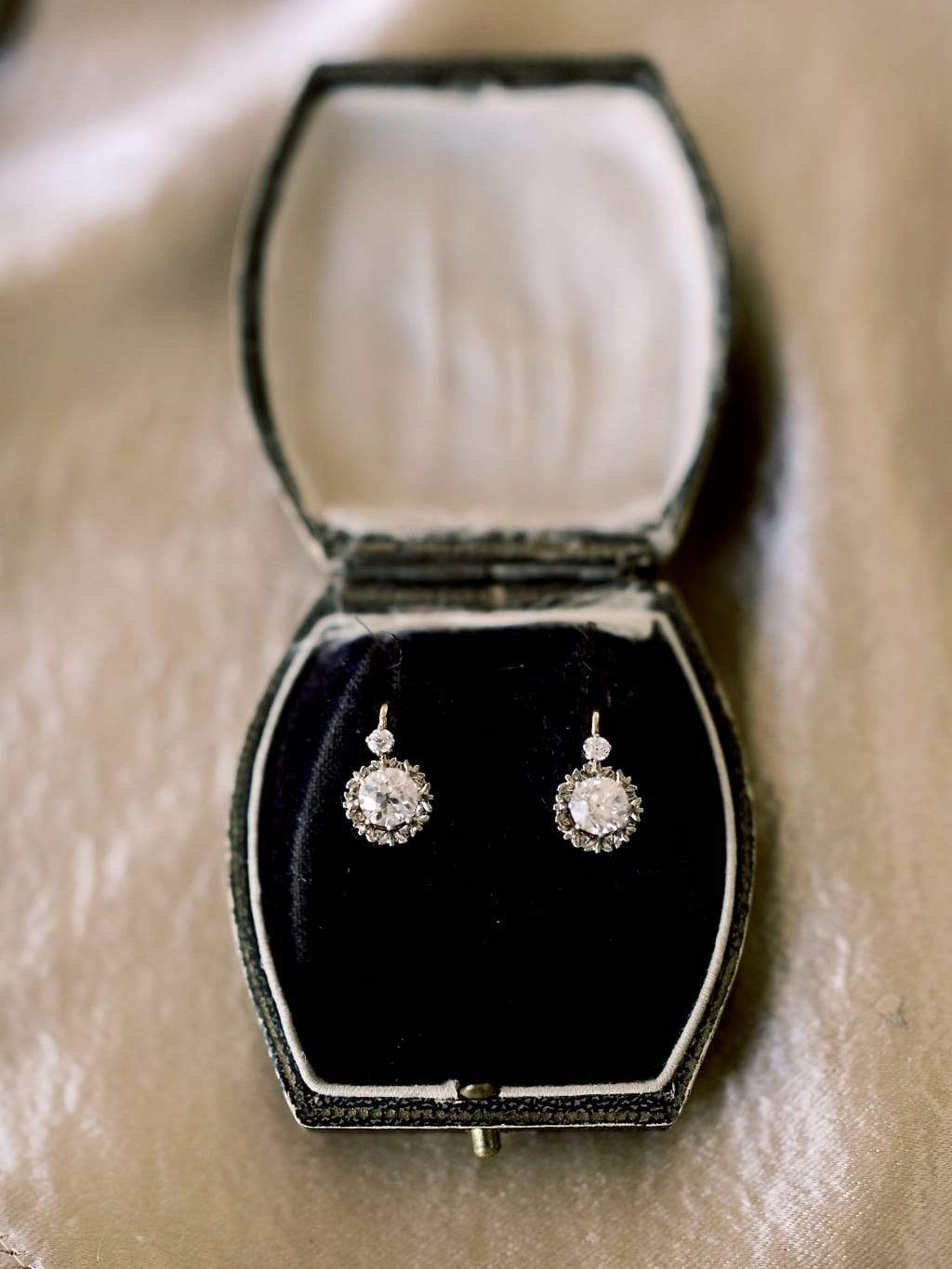 French Diamond Earrings