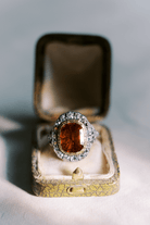 garnet and diamond ring