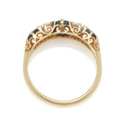 Vintage Diamond & Sapphire Ring - Late Victorian Era