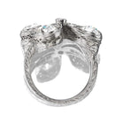 Unique Vintage Art Deco 3 Stone Engagement Ring