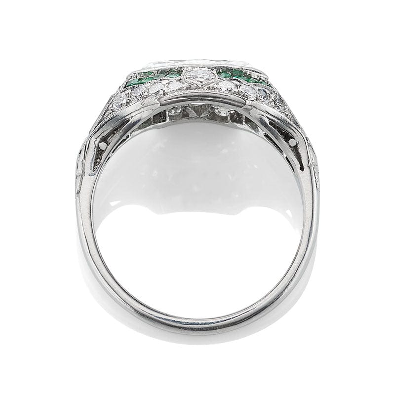 Art Deco East-West Set Marquise Diamond Ring