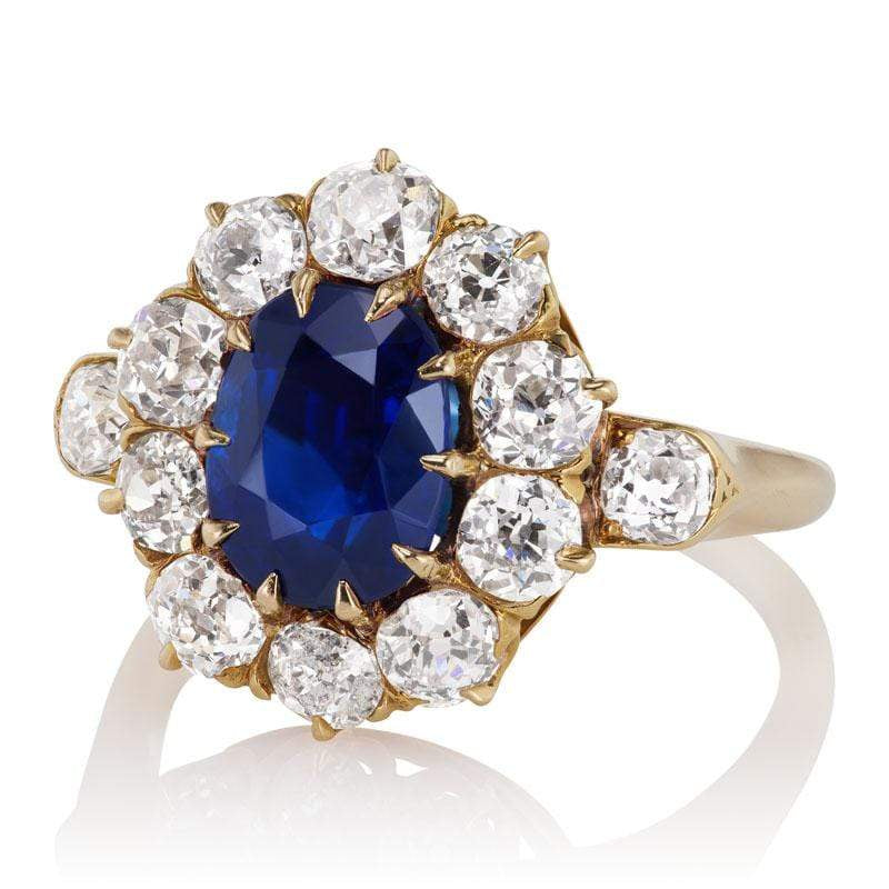 Cambodian Sapphire engagement ring