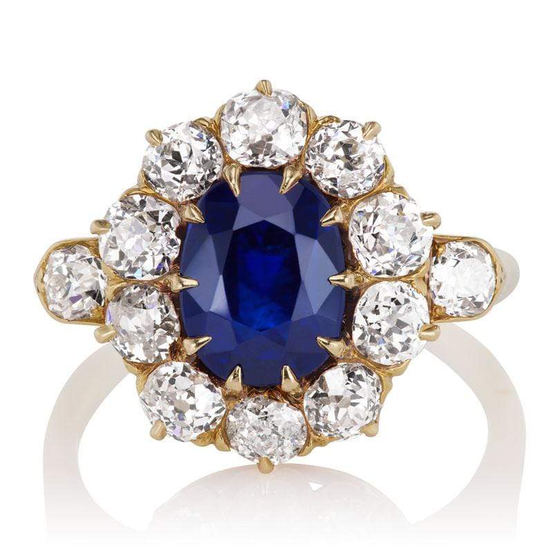 4 Carat Cambodian Sapphire Ring