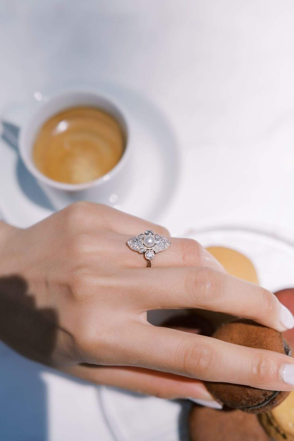 Natural Saltwater Pearl Ring