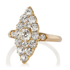 Navette Cocktail Ring Ring