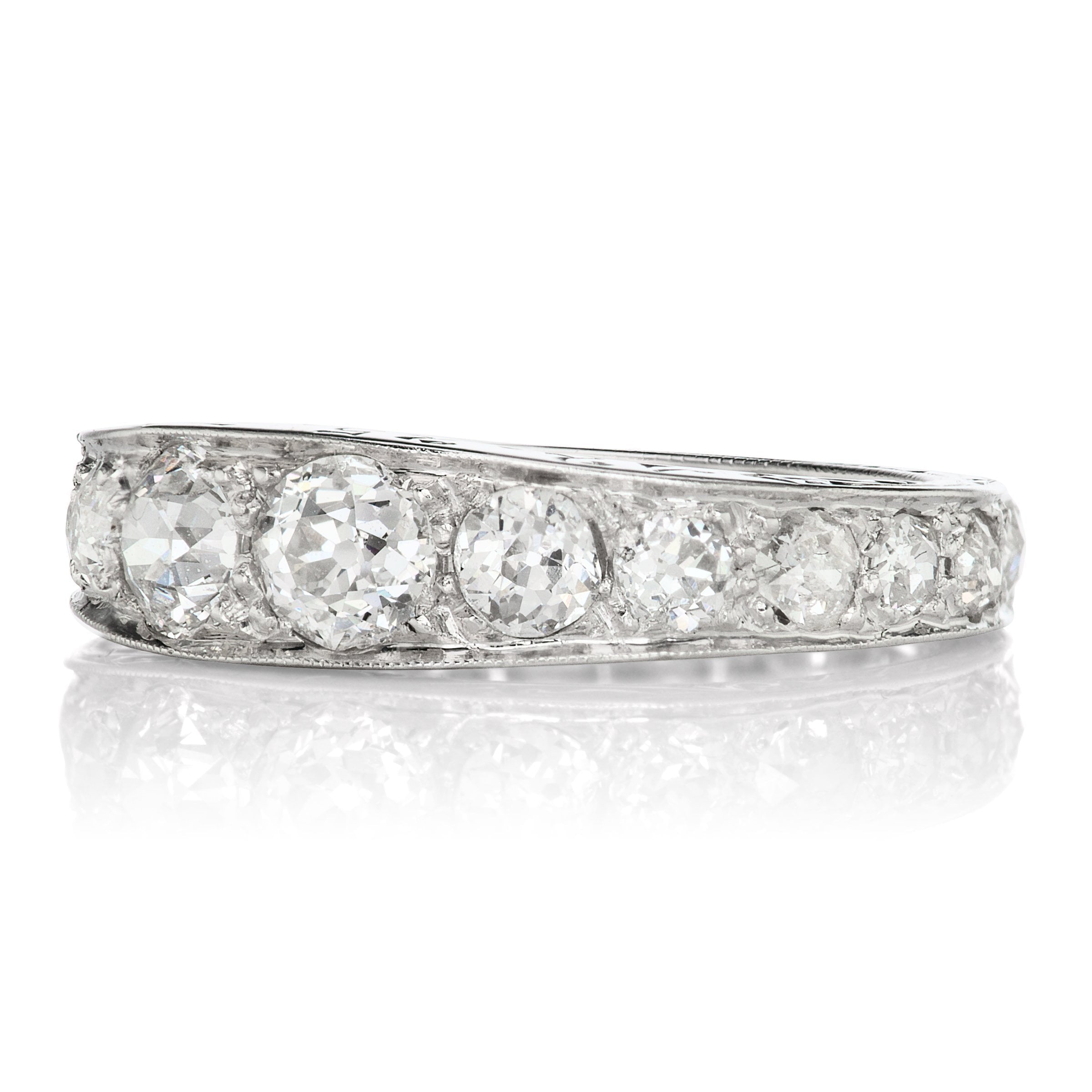 Old European Cut Diamond eternity band