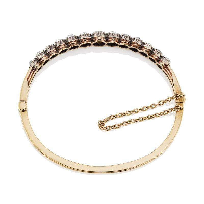 Old Mine Cut Bangle Bracelet