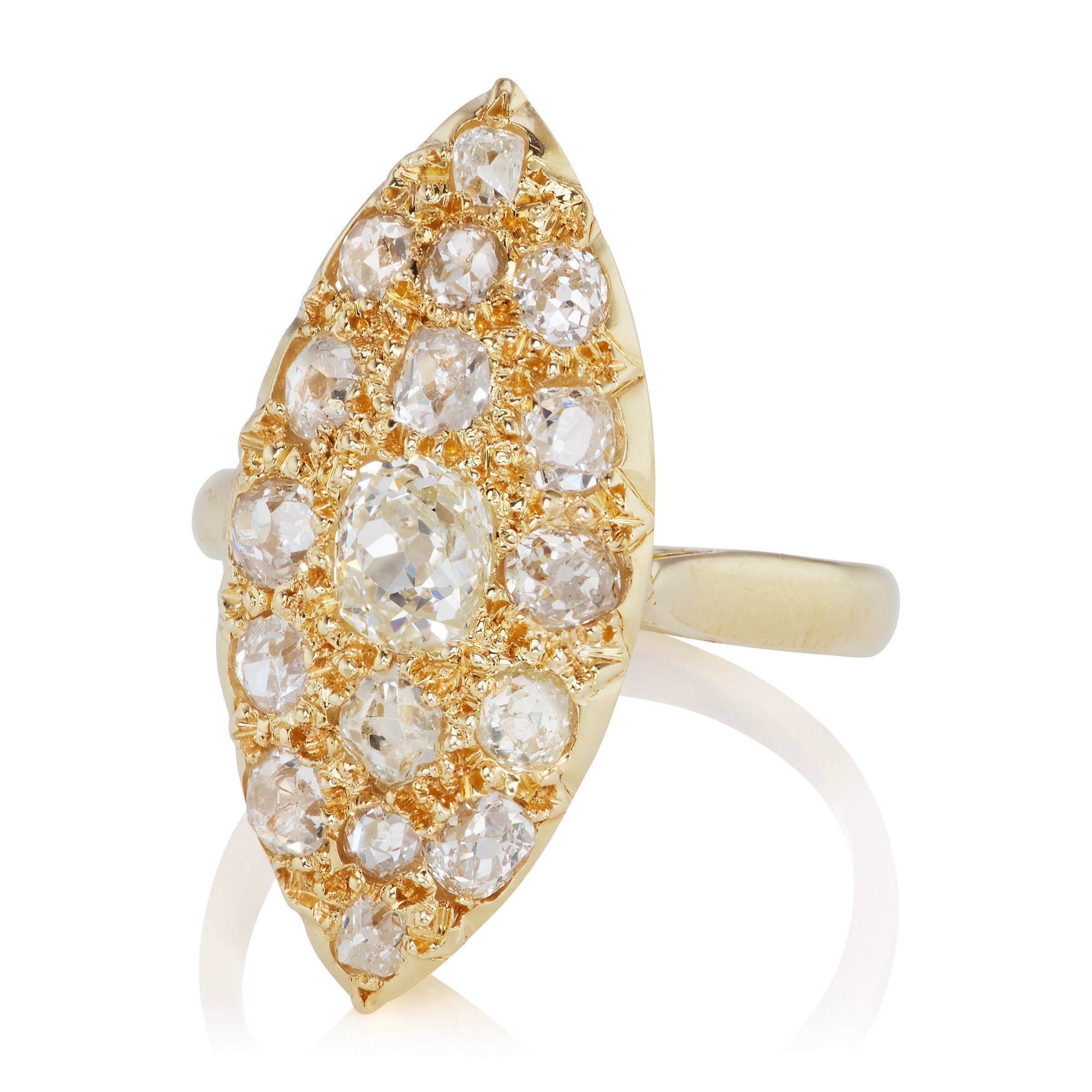 Old Mine Cut Cocktail Ring