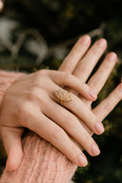 Old Mine Cut Cocktail Ring