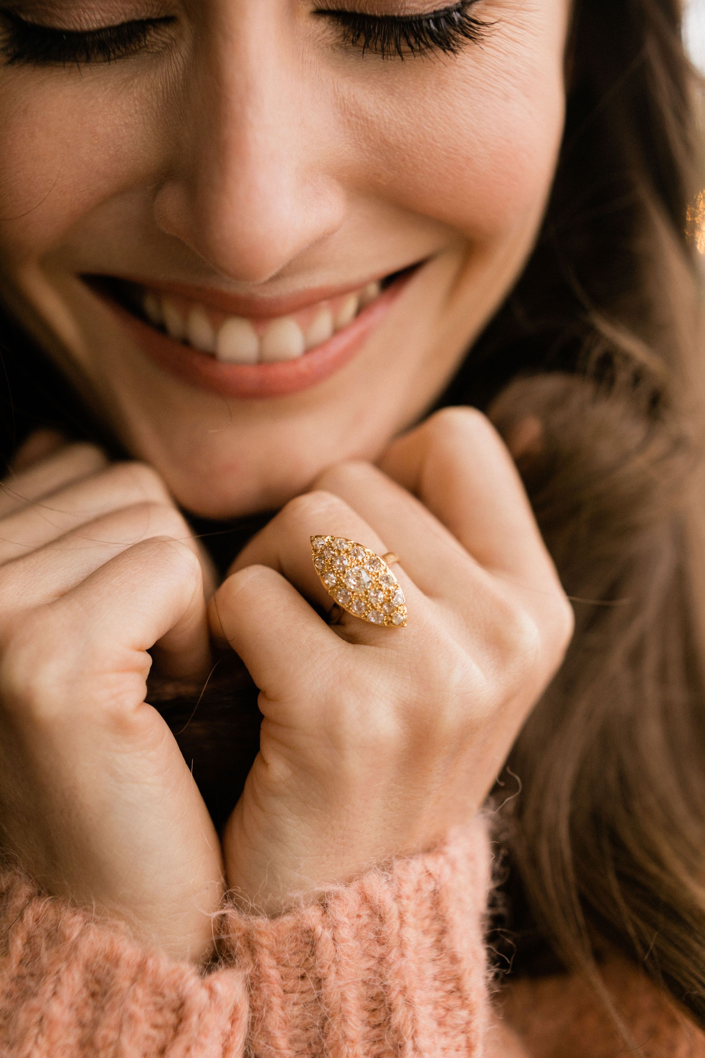 Old Mine Cut Cocktail Ring