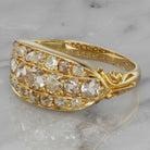 Old Mine Cut Diamond Band