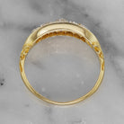 Old Mine Cut Diamond Band