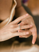 Old Mine Cut Diamond Band