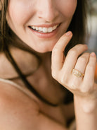 Old Mine Cut Diamond Band