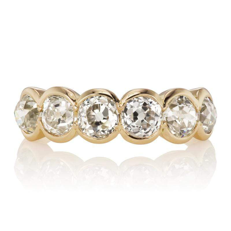 Old Mine Cut Diamond Band Band