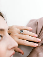 Onyx + Diamond Ring