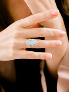 Opal + Diamond Ring