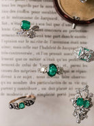 Oval Emerald Oval Cut Emerald Engagement Ring With Diamonds