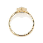 Ring 1.09ct Pear Rose cut diamond