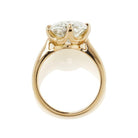 6.82-Carat Antique Style Cushion Cut Champagne Diamond Ring