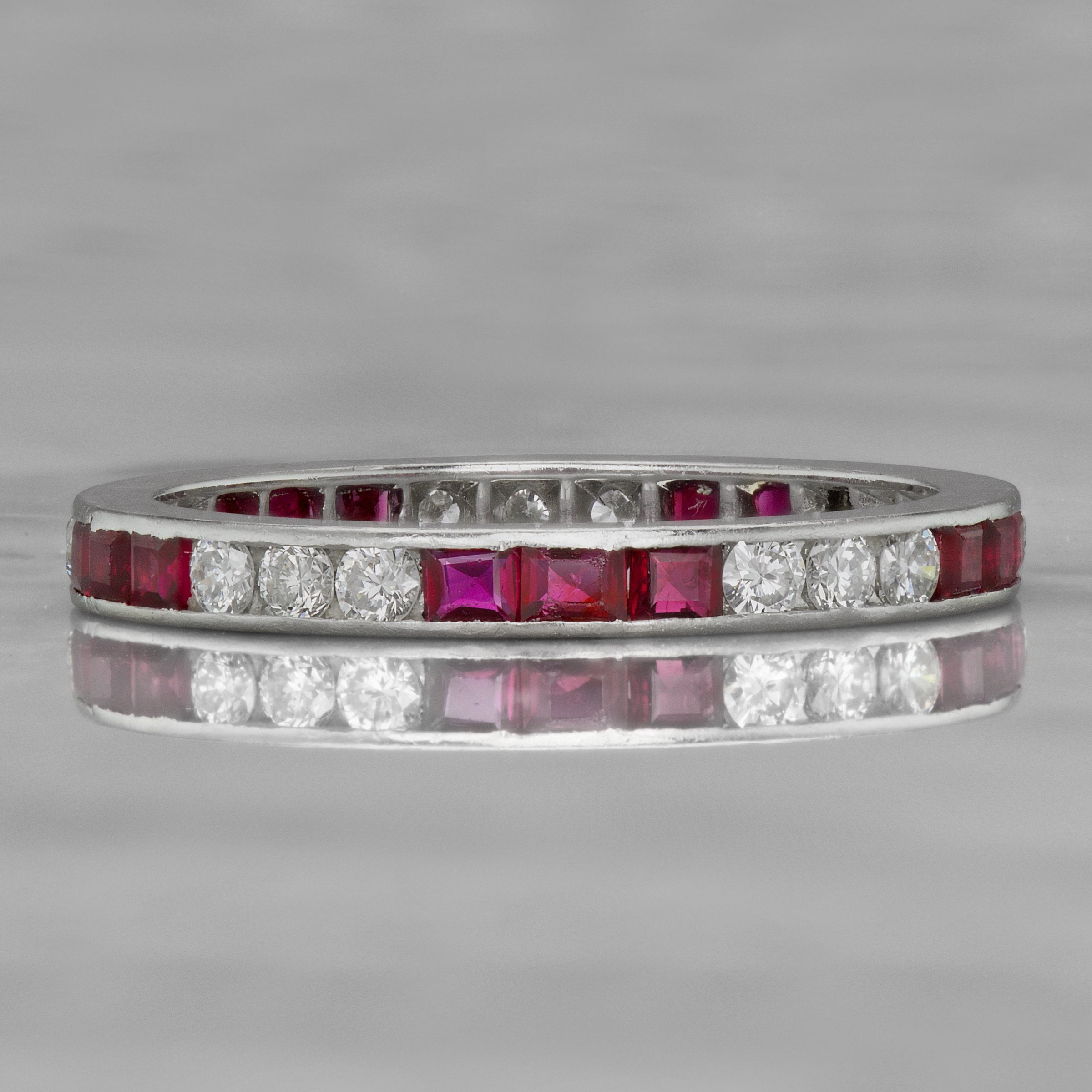 Ruby + Diamond Eternity Band