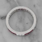 Ruby + Diamond Eternity Band